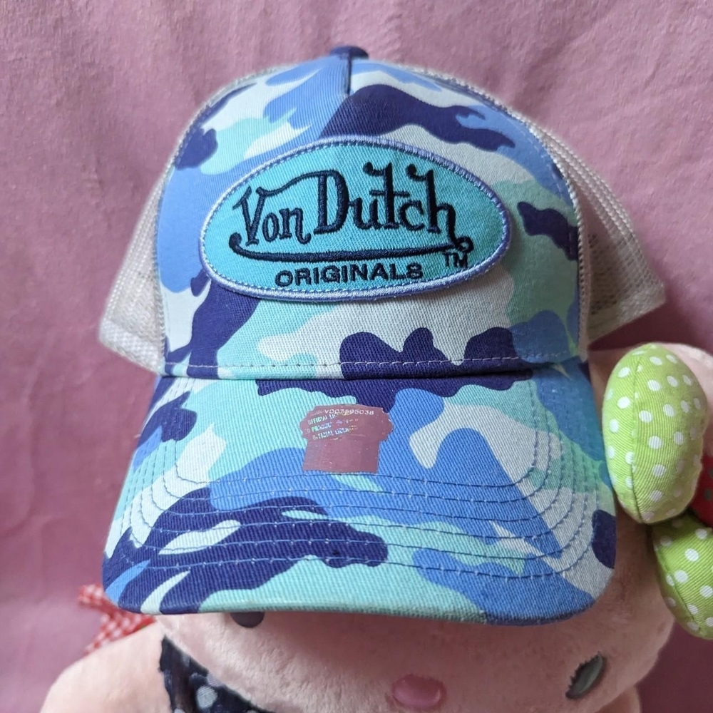 Von Dutch Camo Cap - Blue